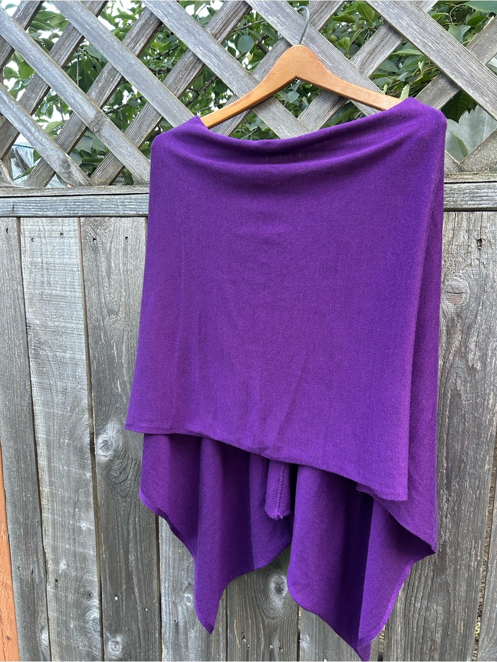 Kerisma Purple Knit Poncho